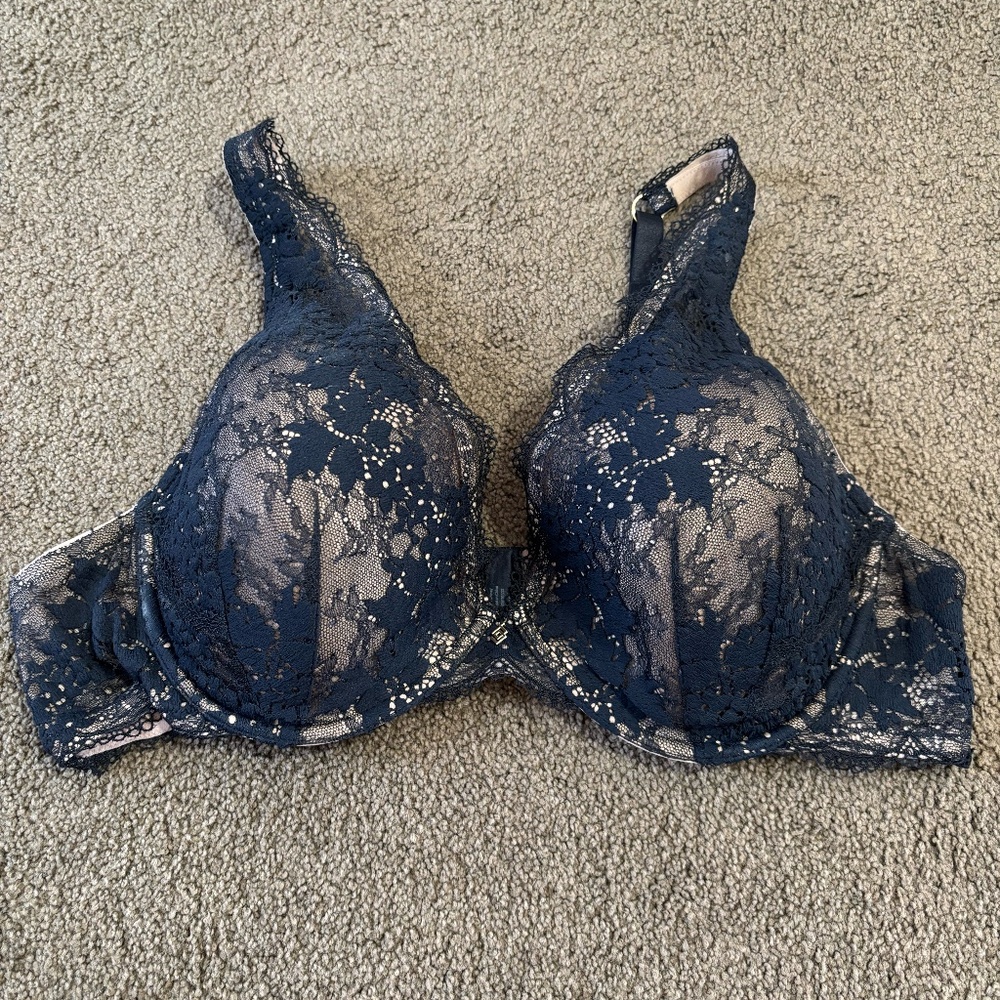 ThirdLove Lace Bra Size 42C, Black and Nude, Like New